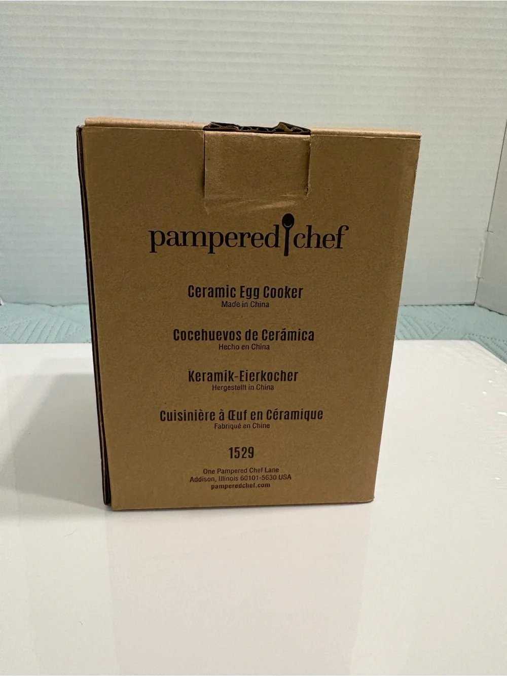 Pampered Chef Ceramic Egg Cooker 1529 For Microwave New Opened Box